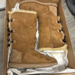 UGG Bailey Bow II Suede Tall Water-Resistant Boots